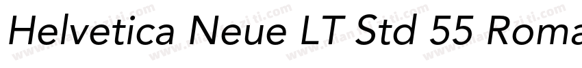 Helvetica Neue LT Std 55 Roman字体转换